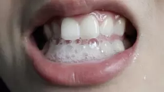Aurora's Teeth Filled With Spit