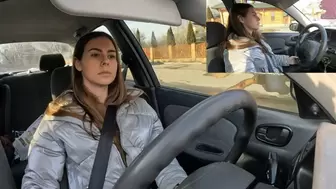 Watching Nicki driving her car