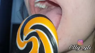 Licking darkness lollipop