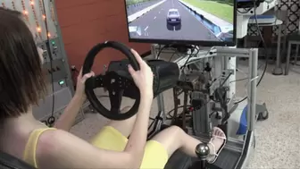 Mewchii Takes Her First Drive in the Simulator (MP4 - 1080p)