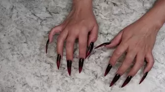 Long Nail Fetish: Extreme Tapping with Long Nails on Countertop surface