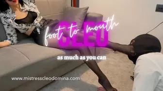 Cleo Domina - Foot to mouth, as much as you can