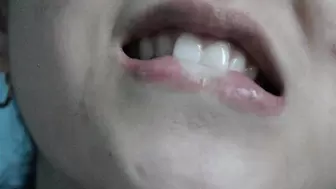 Aurora Bites Her Lip In Delight