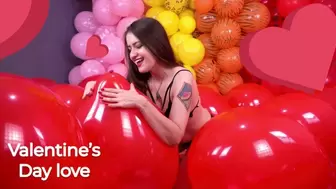 Valentine’s Day Balloon love - 4K