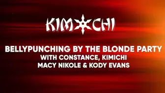 Lesbian Gang Bellypunching by the Blonde Party - with Kimichi, Constance, Macy Nikole & Kody Evans - WMV
