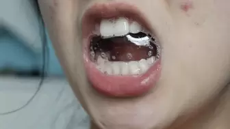 Aurora's Teeth and Spit Tease