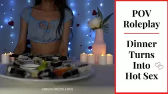 Dinner Turns Into Hot Sex POV Roleplay