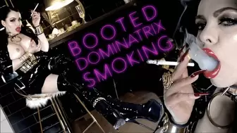 BOOTED DOMINATRIX SMOKING