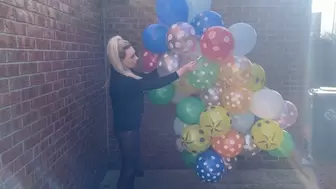 50 balloons popped with cigarette