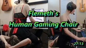 Flemeth's Human Gaming Chair Facesitting