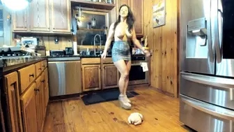 stomping meat therapy in wedges topless