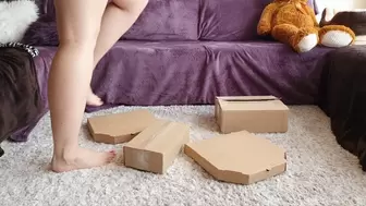 Cardboard Boxes Crush Barefoot