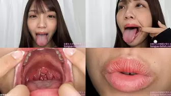 Himari Kinoshita - Erotic Tongue and Mouth Showing