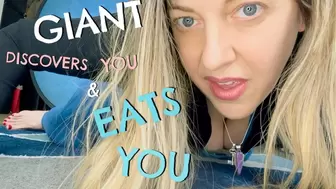 Giantess Discovers You and Eats You POV