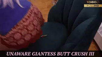 Unaware Giantess Butt Crush III - {HD 1080P}