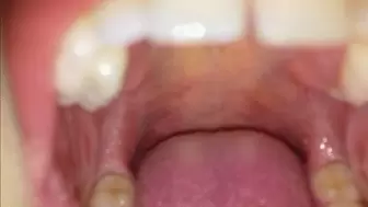 Uvula, breath, teeth, tongue: a dip in my mouth