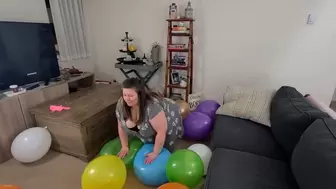 BBW popping balloons
