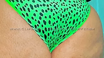 Ebony BBW Redd’s Tight Green Panty Teaser