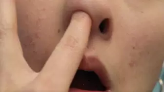 Aurora's Close Up Nose-Picking