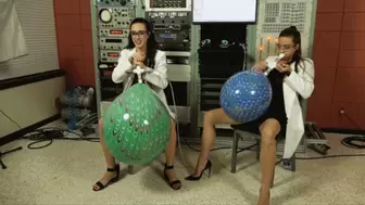 Ama Rio and Sierra Sauvage Blow Suzuki Peacock Balloons to Bursting (MP4 - 1080p)