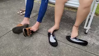 Double Shoeplay by Abi and Kaly, Sandals and Flats