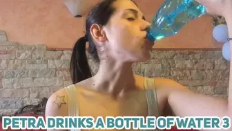 Petra drinks a bottle of water 3 - Full HD