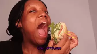 Eating a Sandwich with My Mouth Open - Chewing, eating, food - 1080 MP4