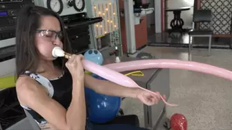 Freya Stretches Her Cheeks With Balloons (MP4 - 1080p)