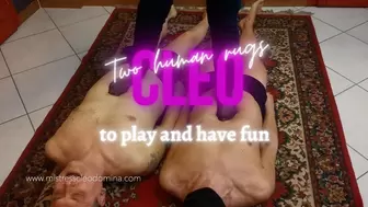 Cleo Domina - Two human rugs to play and have fun