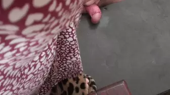 231lb LEOPARD PRINT SLIPPERS COCK CRUSH ON NEW CATWALK ANGLE 3