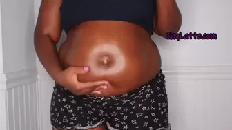 Big Oily Belly Bouncing - Belly jiggle, belly fetish - 1080 MP4