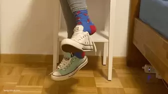 MISMATCHED CONVERSE SNEAKERS AND SMELLY SOCKS - MOV Mobile Version