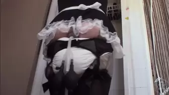 Naughty Maid's Diapered Enema Punishment