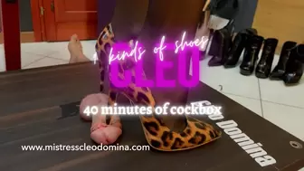 Cleo Domina - 9 kinds of shoes - 40 minutes of cockbox - FULL VIDEO