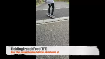 Max, 19 yo, second tickle session, casual tickling (with his skateboard :p) (Full HD)