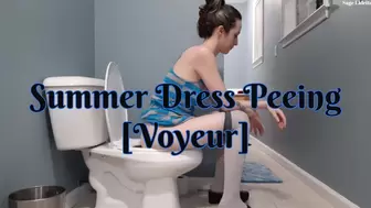 Summer Dress Peeing [Voyeur]