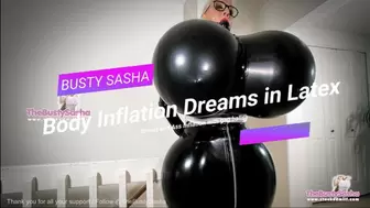 Body Inflation Dreams in Latex (Ass and Breast Expansion)