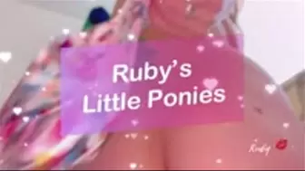Topless Ruby’s lil Ponies