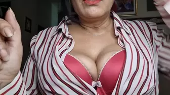 Teachers Tits are Distracting Giantess milf teacher giving a quiz walking around and bending down her shirt must have unbottoned without her noticing they are HUGE lucious and in your face suddenly Thirsty for milk? you cant focus on your quiz mkv