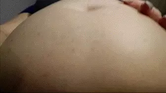 Someone was inflating belly, belly button massage helps