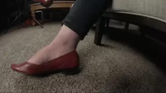 Red Leather Shoes And My Feet, 1st