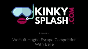 Wetsuit Hogtie Escape & Cum Competition