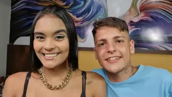 INTERRACIAL PAULO VS PERFECT BRUNETTE - NEW TOP GIRL VALENTINA AND PAULO - NEW MR MARCH 2022 - CLIP 1