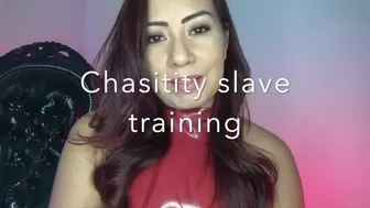Chastity slave training