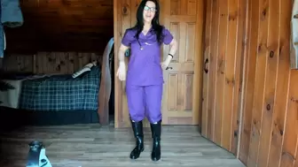 the mad doctor scientist in rubber and hunter boots pov