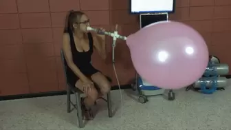 Tylee Blows a 16" Fantasia Balloon to Bursting (MP4 - 1080p)