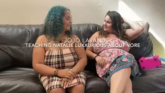 Teaching Natalie Luxx all about vore - we meet someone from the forum for a snack - mp4