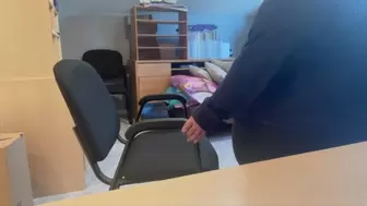 Celia Gets Stuck in an Office Chair - MOV