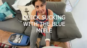 QUICK SUCKING WITH THE BLUE MIELE