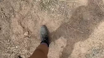Super long pee in the desert